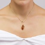 Load image into Gallery viewer, Golden Storm Honey Pendant
