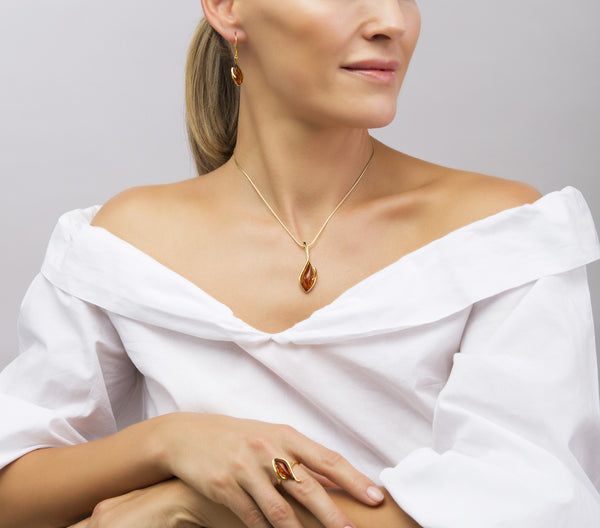 Golden Storm Honey Ring