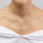 Load image into Gallery viewer, Morning Dew Pink &amp; Aqua Pendant
