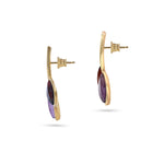 Load image into Gallery viewer, Morning Dew Purple &amp; Cherry Earrings
