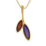 Load image into Gallery viewer, Morning Dew Purple &amp; Cherry Pendant
