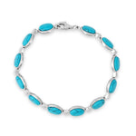 Load image into Gallery viewer, Oval Amulet Turquoise Bracelet
