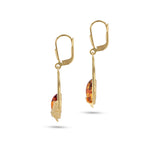 Load image into Gallery viewer, Flower Garland Honey Earrings
