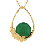 Load image into Gallery viewer, Flower Garland Deep Green Pendant