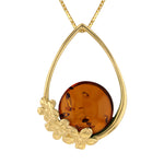 Load image into Gallery viewer, Flower Garland Honey Pendant
