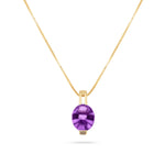 Load image into Gallery viewer, Purple Ice Round Cut Pendant