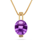 Load image into Gallery viewer, Purple Ice Round Cut Pendant

