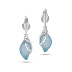Load image into Gallery viewer, Morning Dew Aqua Earrings
