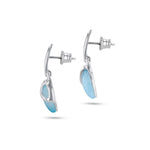 Load image into Gallery viewer, Morning Dew Aqua Earrings
