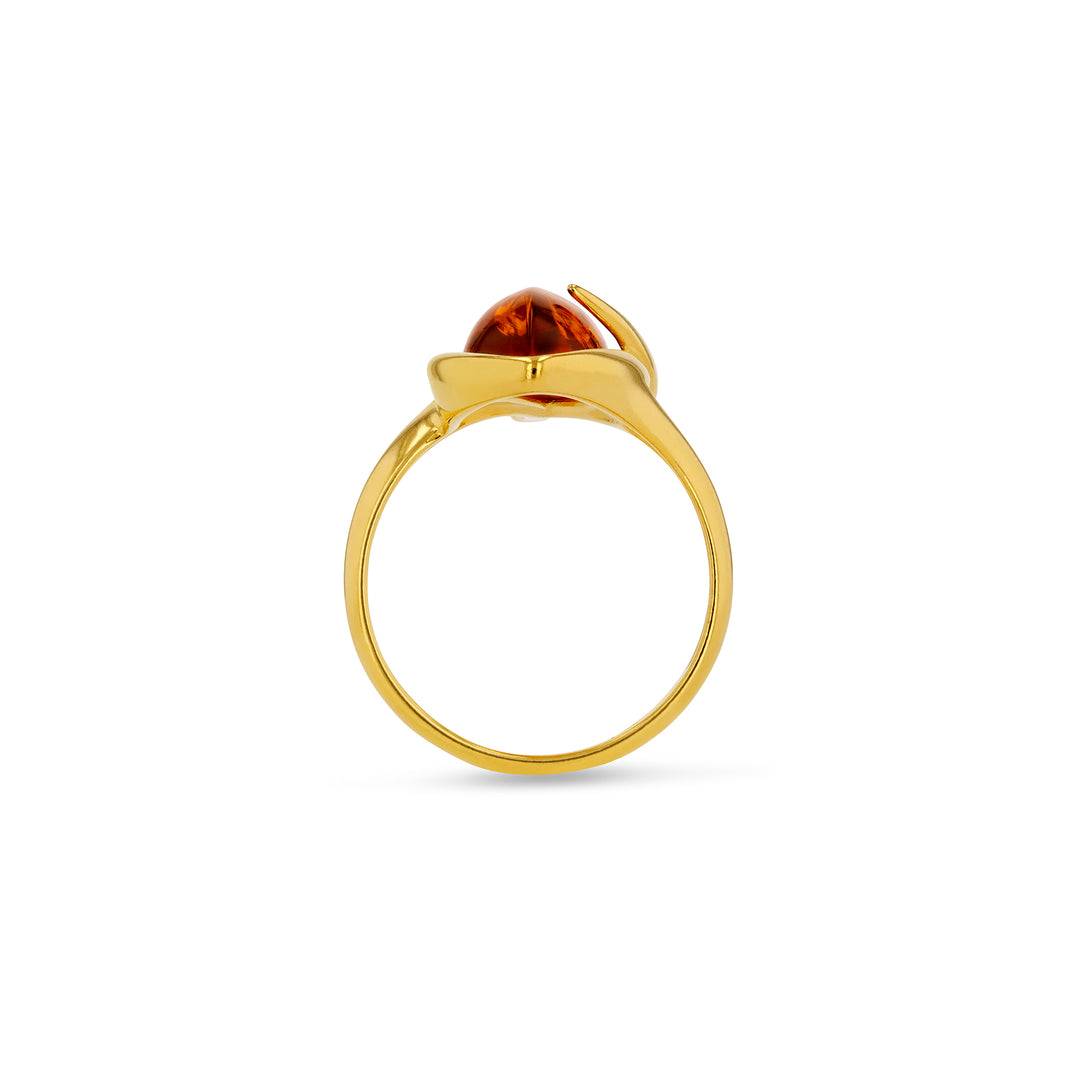 Golden Storm Honey Ring