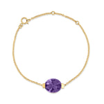 Load image into Gallery viewer, Purple Ice Round Cut Bracelet
