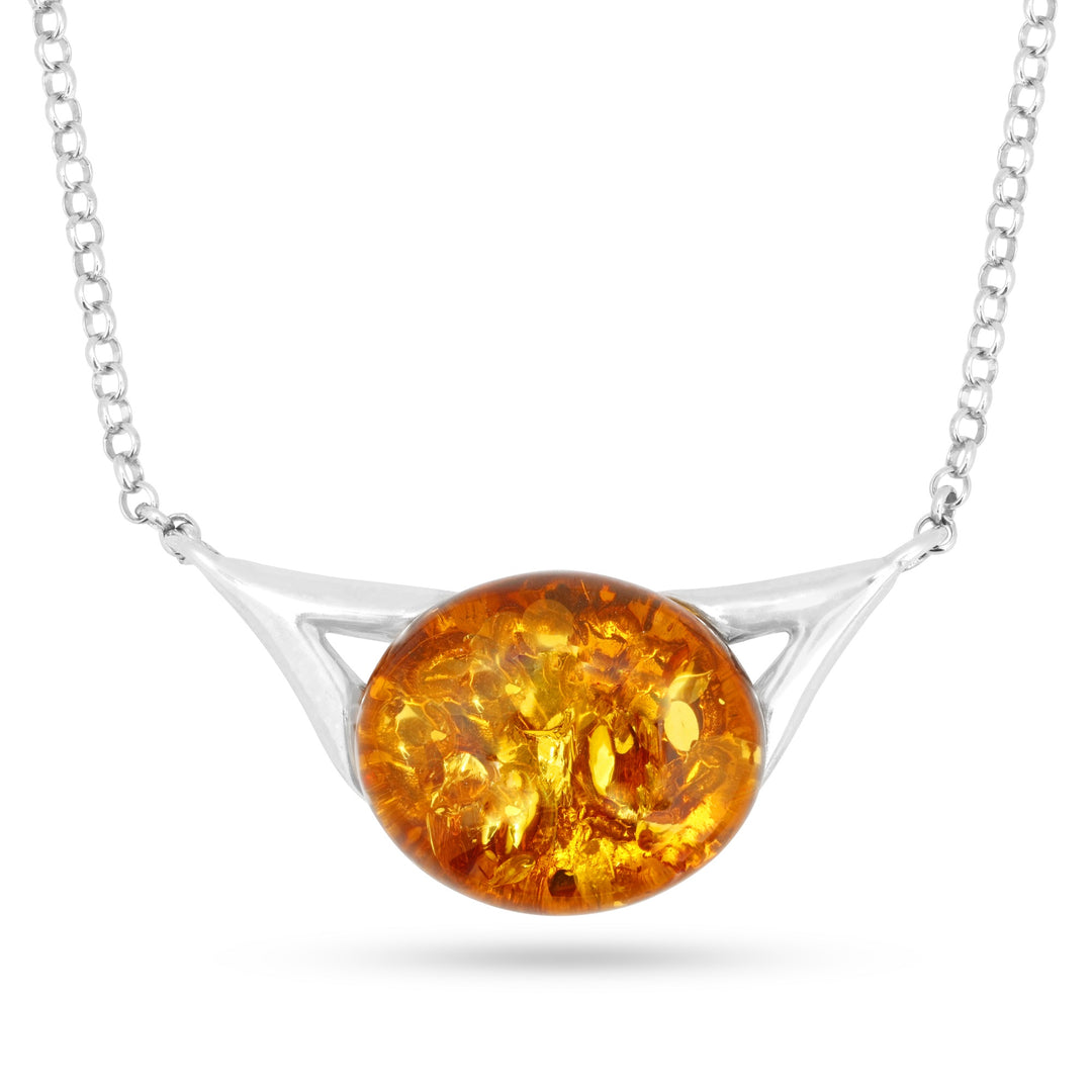Eye of Amber Necklace