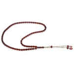 Load image into Gallery viewer, Caribbean Cherry Amber 66 Beads Rosary Barrel Cut 1