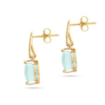 Load image into Gallery viewer, Frozen Lake Square Cut Blue Earrings
