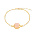 Load image into Gallery viewer, Raw Cut Hazy Pink Bracelet

