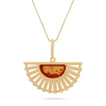 Load image into Gallery viewer, Peacock Honey Pendant
