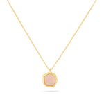 Load image into Gallery viewer, Raw Cut Hazy Pink Necklace
