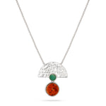 Load image into Gallery viewer, Eye of Peacock Necklace
