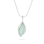 Load image into Gallery viewer, Silver Storm Aqua Pendant
