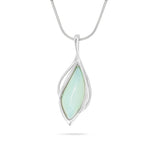 Load image into Gallery viewer, Silver Storm Aqua Pendant