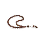 Load image into Gallery viewer, Baltic Cherry Amber 33 Beads Rosary Round Cut Faceted
