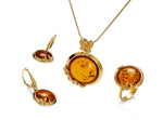 Load image into Gallery viewer, Butterfly Amulette Cognac Pendant - Koraba
