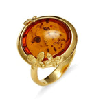 Load image into Gallery viewer, Butterfly Amulette Cognac Ring - Koraba