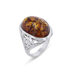 Load image into Gallery viewer, Cliff Oval Cognac Ring - Koraba
