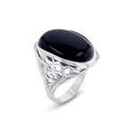 Load image into Gallery viewer, Cliff Oval Onyx Ring - Koraba