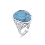 Load image into Gallery viewer, Cliff Oval Turquoise Ring - Koraba