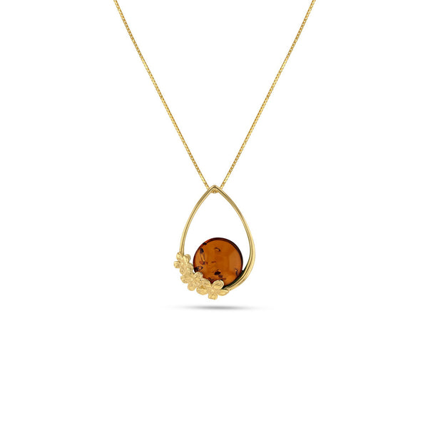 Flower Garland Cognac Pendant - Koraba
