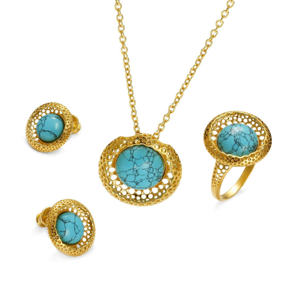 Golden Web Turquoise Full Set - Koraba