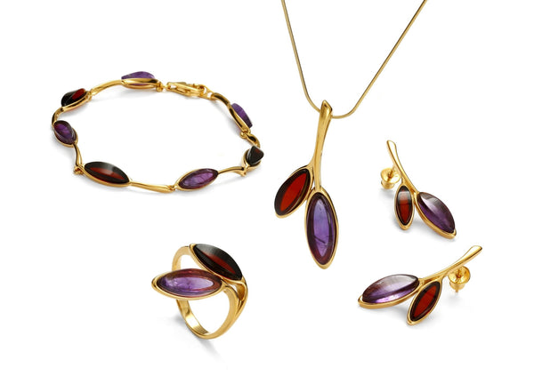 Morning Dew Purple & Cherry Full Set - Koraba