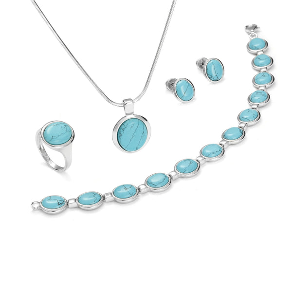 Oval Amulette Turquoise Full Set - Koraba