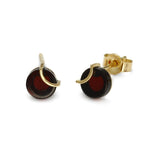 Load image into Gallery viewer, Raw Amulette Cherry Earrings - Koraba