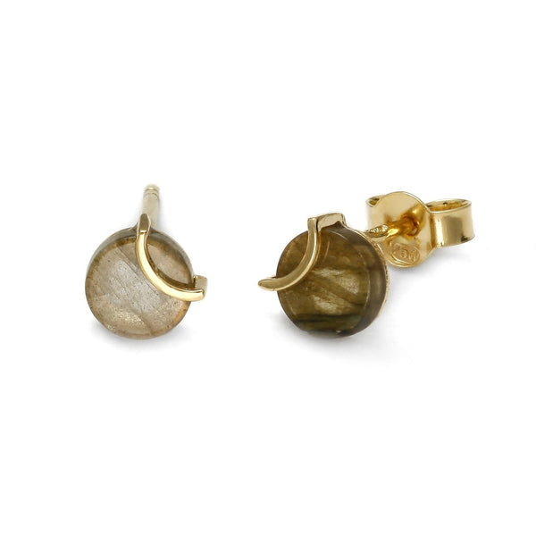 Raw Amulette Labradorite Earrings - Koraba