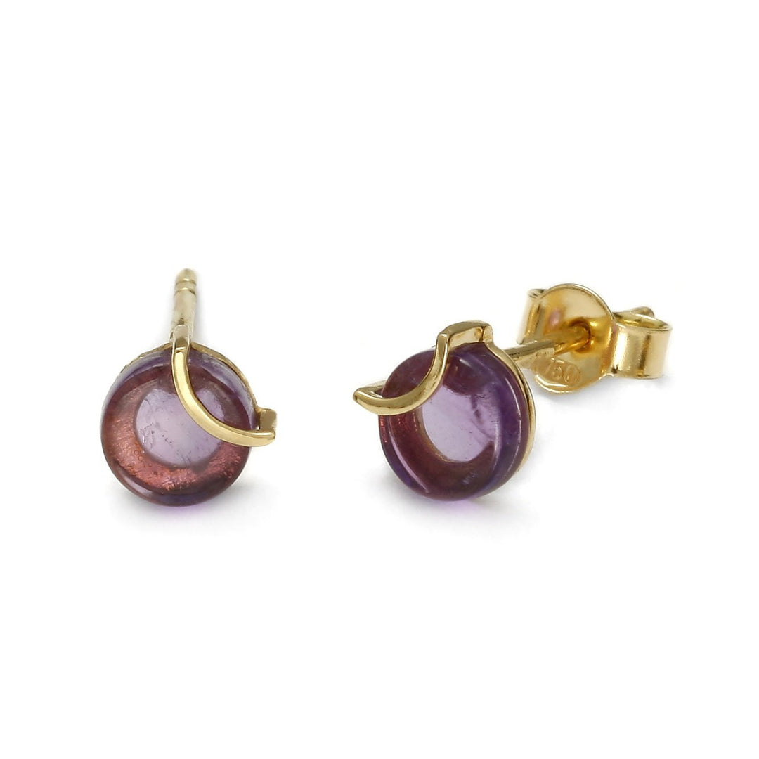 Raw Amulette Purple Amethyst Earrings - Koraba