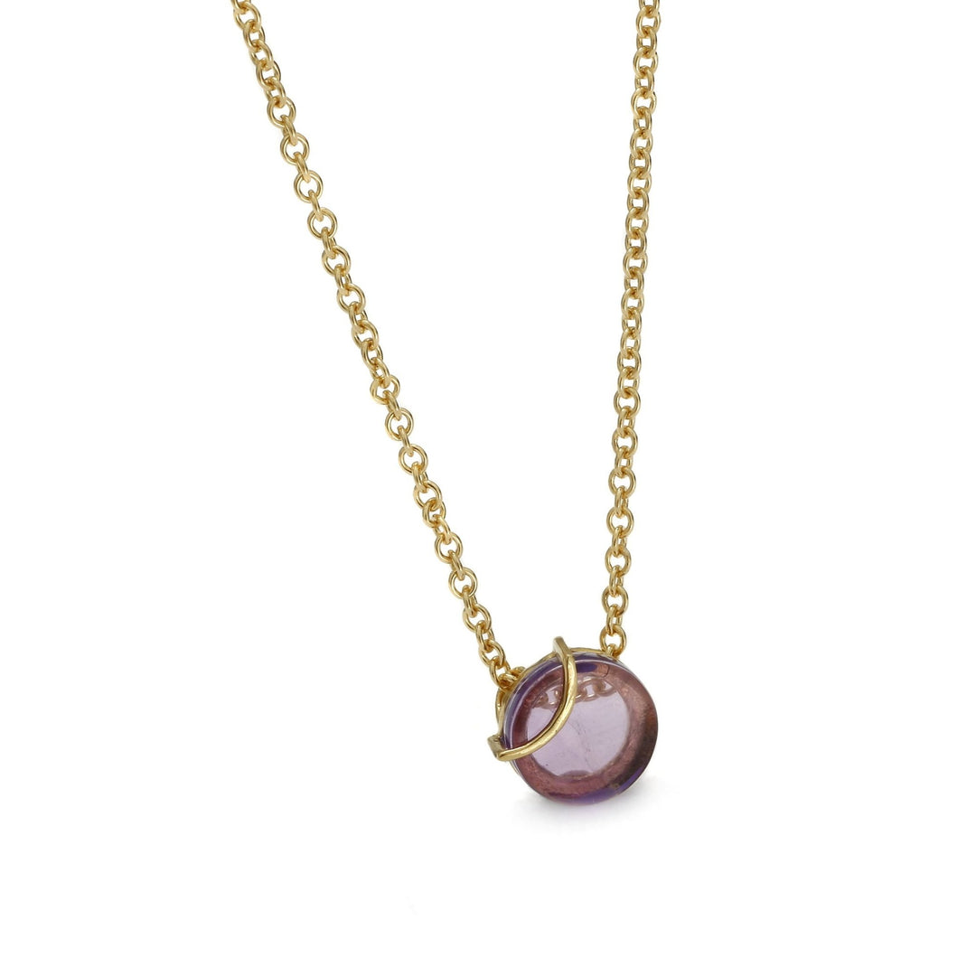 Raw Amulette Purple Amethyst Necklace - Koraba
