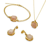 Load image into Gallery viewer, Raw Cut Hazy Pink Necklace - Koraba
