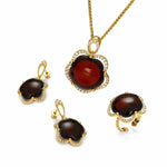 Load image into Gallery viewer, Sparkly Hibiscus Cherry Pendant - Koraba
