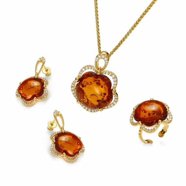 Sparkly Hibiscus Cognac Full Set - Koraba